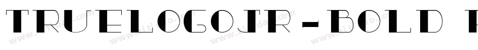 TrueLogoJr-Bold Regu字体转换